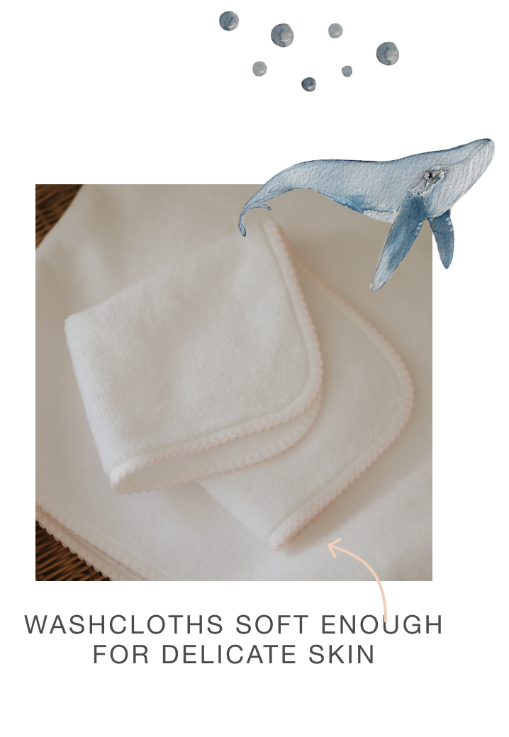 washcloth folded on towel
