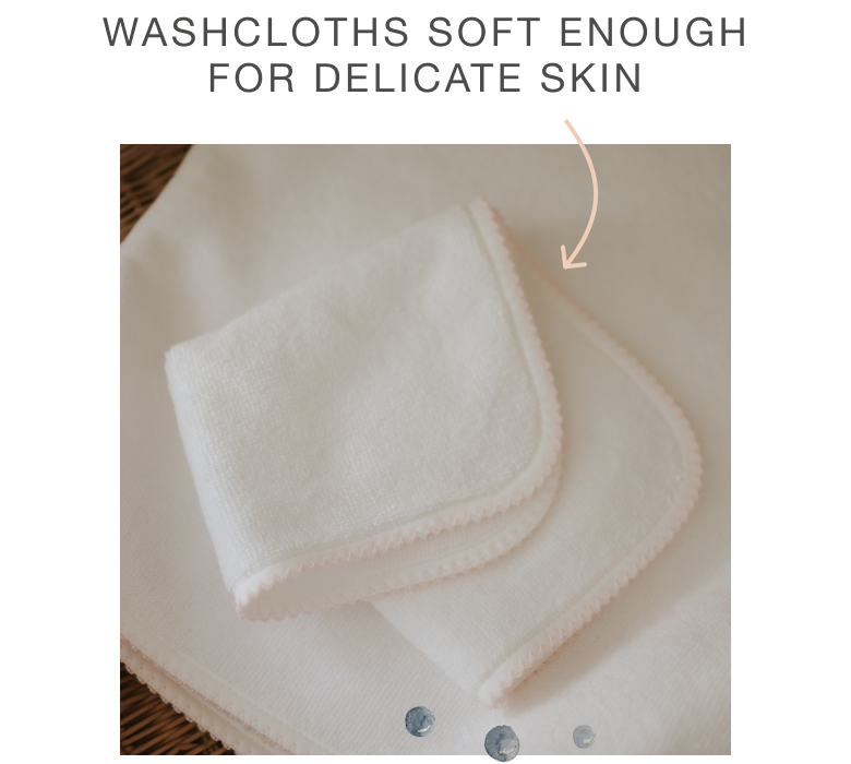 washcloth folded on towel