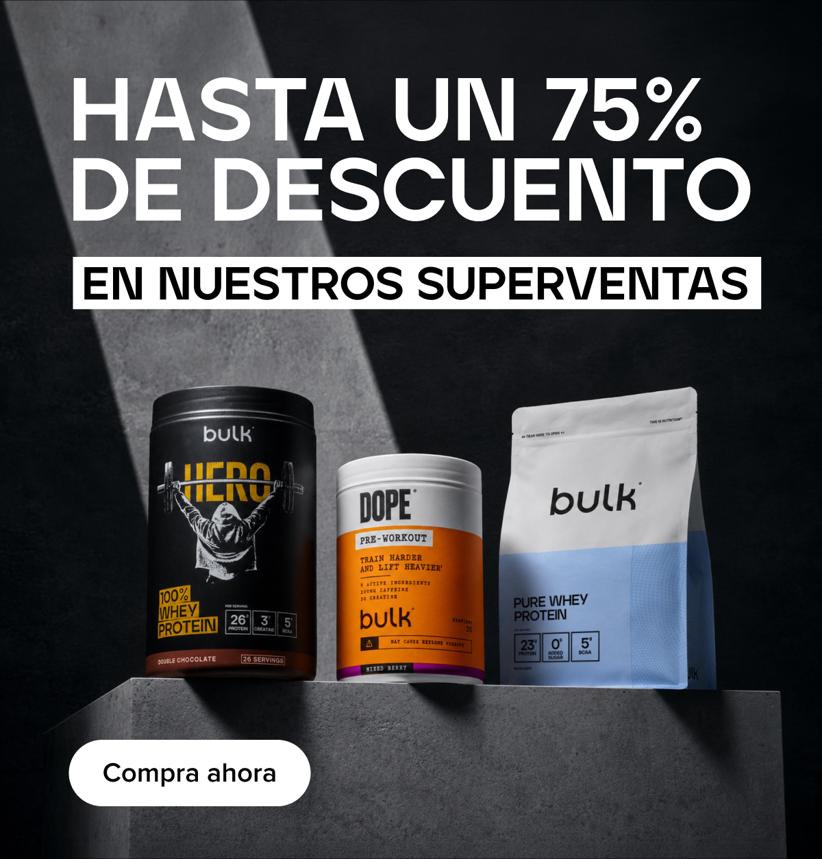 HASTA 75% DE DTO