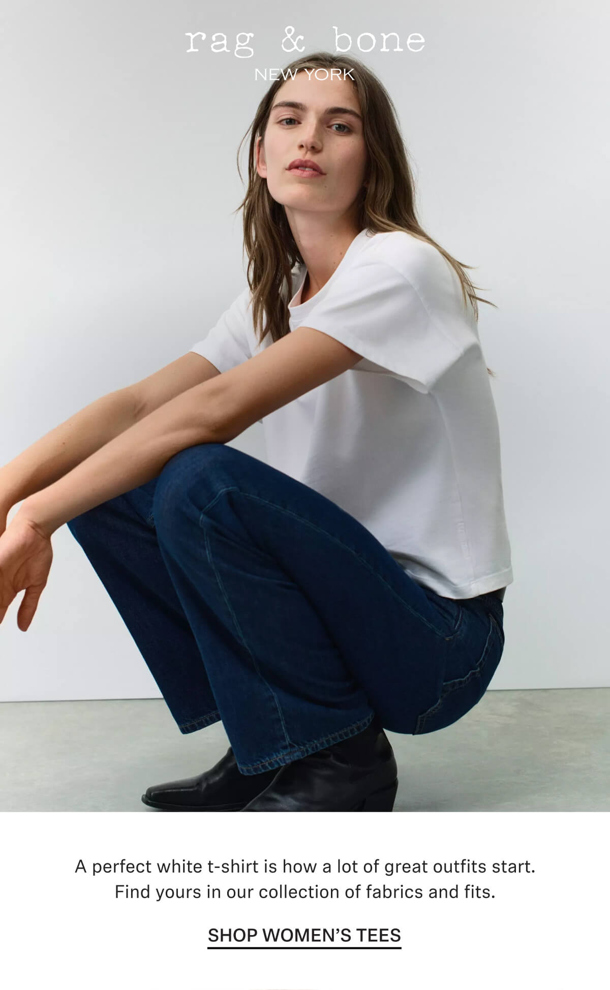 A perfect white t-shirt is how a lot of great outfits start. Find yours in our collection of fabrics and fits.