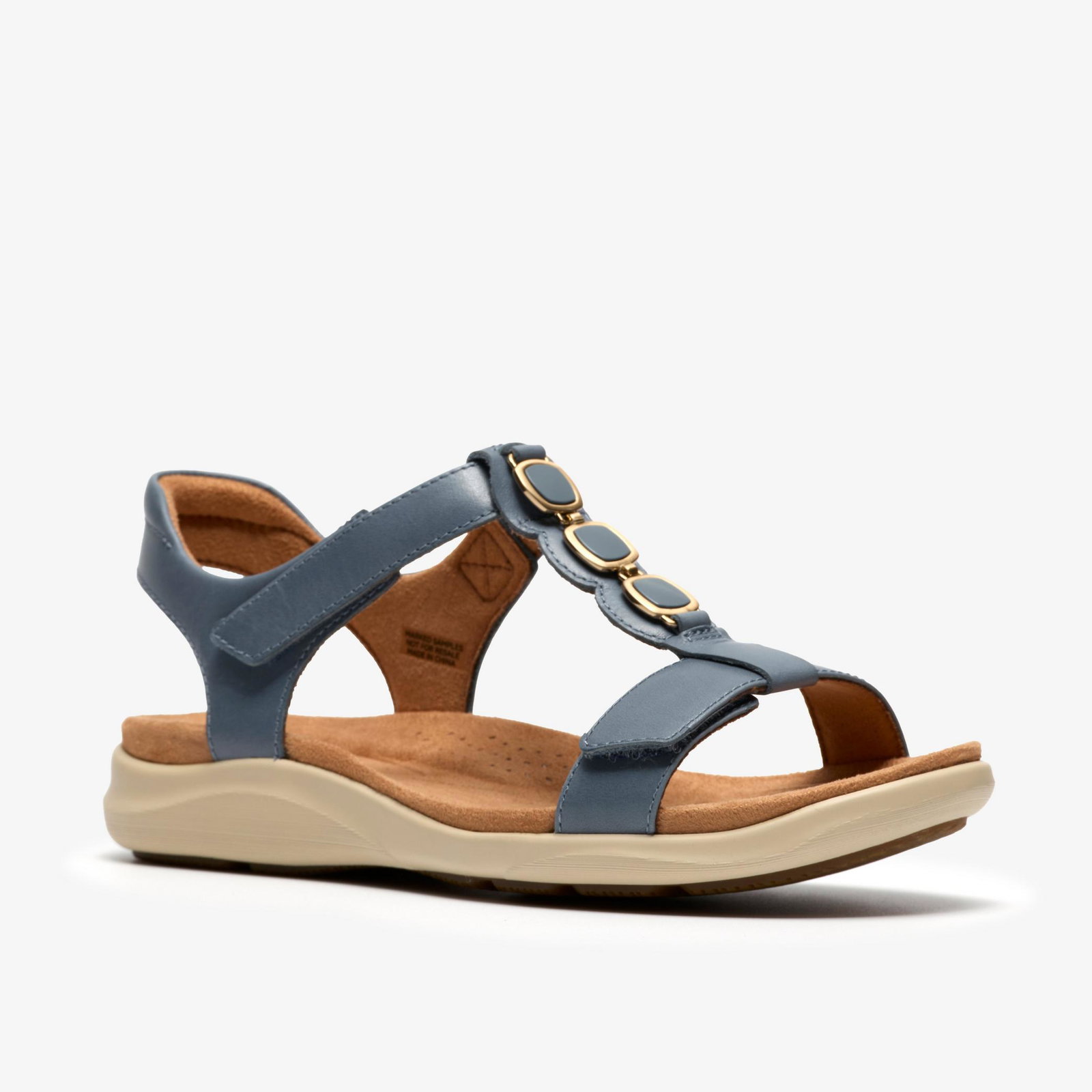 Shop Kitly Gem Denim Blue Leather