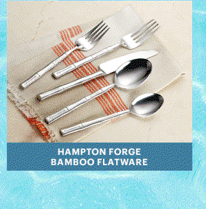 HAMPTON FORGE BAMBOO FLATWARE
