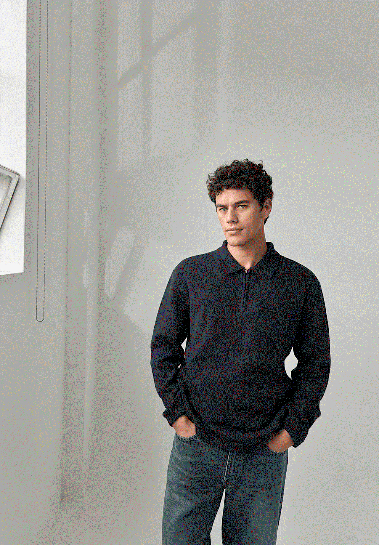 Levi's® Men's Boulder Quarter-Zip Sweater and 578™ Baggy Jeans
