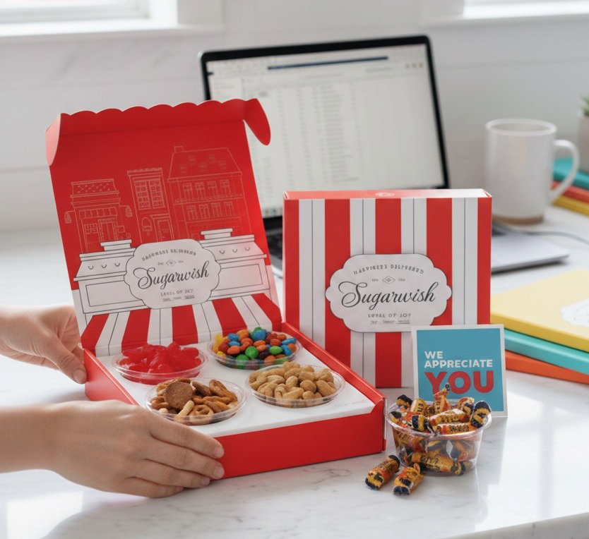 We Appreciate You Card and Candy Gift Box