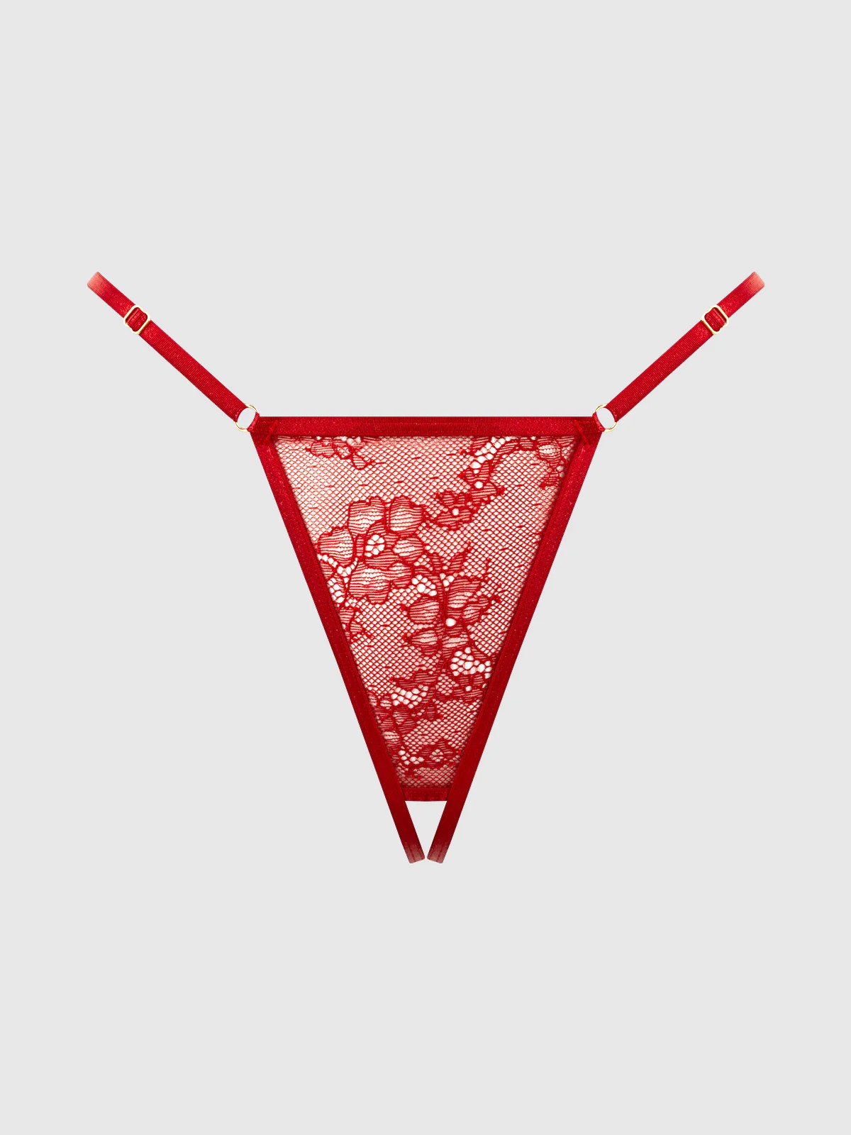 Chiara Crotchless Lace Thong