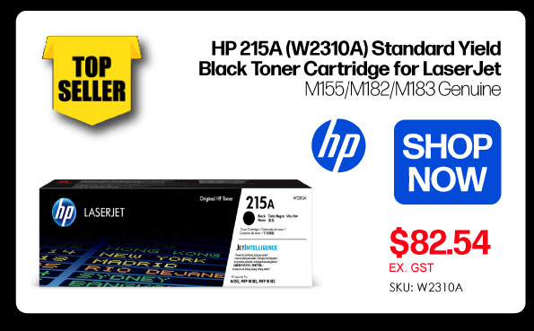 Shop Now HP 215A W2310A Standard Yield Toner for LaserJet M155/M182/M183 Genuine - $75.74 Ex GST