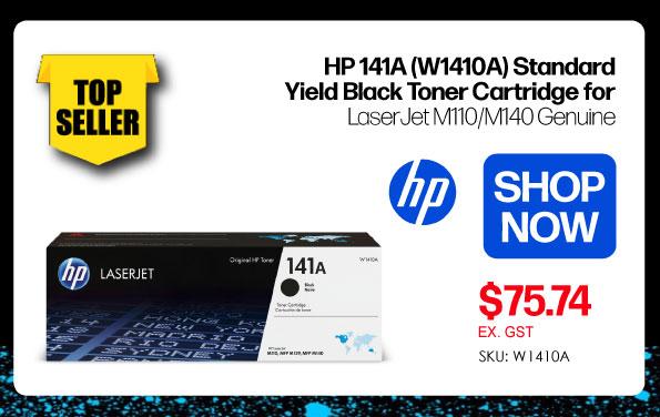 Shop Now HP 141A W1410A Standard Yield Toner for LaserJet M110/M140 Genuine - $75.74 Ex GST