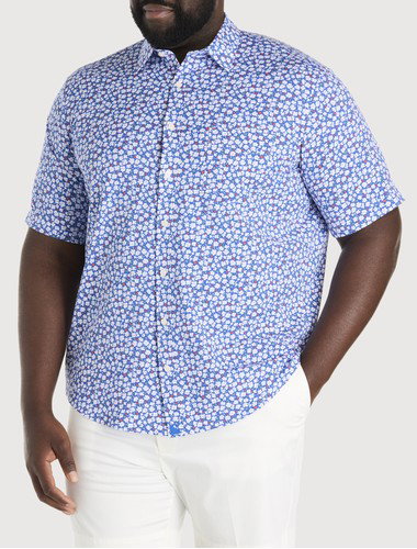 Kincaid Floral Print Performance Sport Shirt
