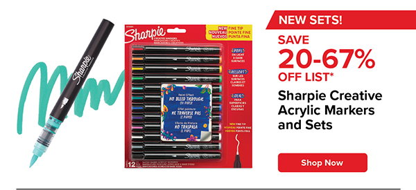 Sharpie Creative Acrylic Markers and Sets