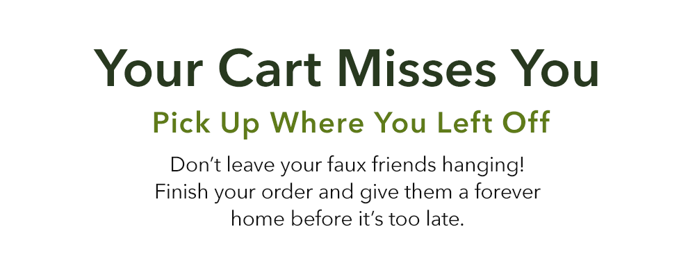 Your Cart Misses You