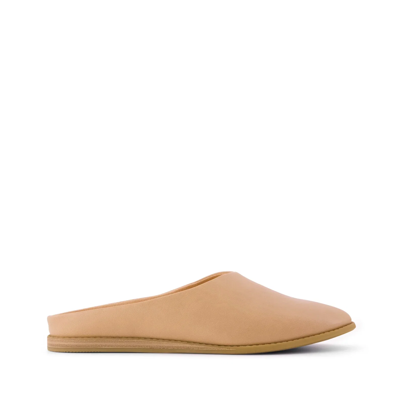 Image of Womens Amelia Mule Honey Faux Leather