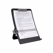 Staples Plastic Document Stand with Clip & Guide Bar, Black, Copy Holder for Desk, Adjustable Reading/Typing Paper Holder