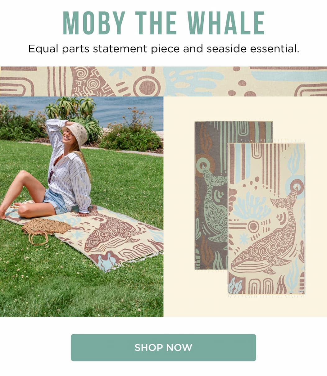Moby the Whale Equal parts statement piece and seaside essential. SHOP NOW