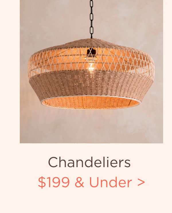 Chandeliers $199 & Under >