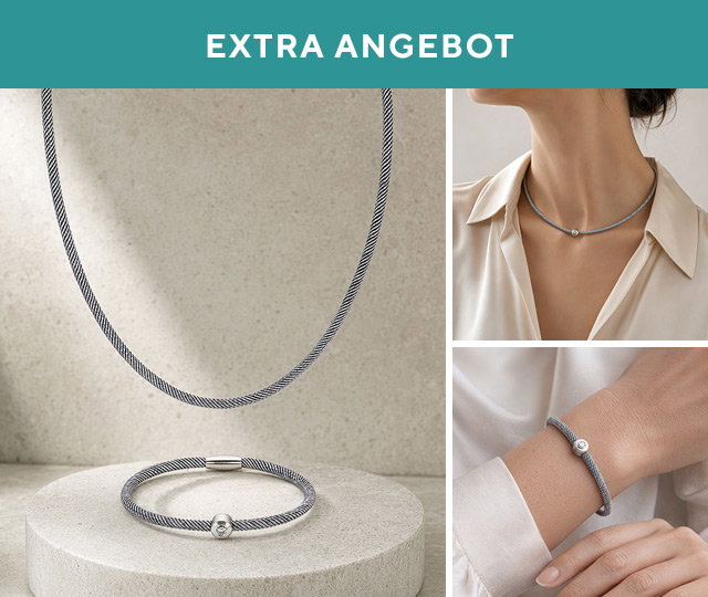 Extra-Angebot 696560 PLATINITY Anhänger mit Nylonarmband & -kette