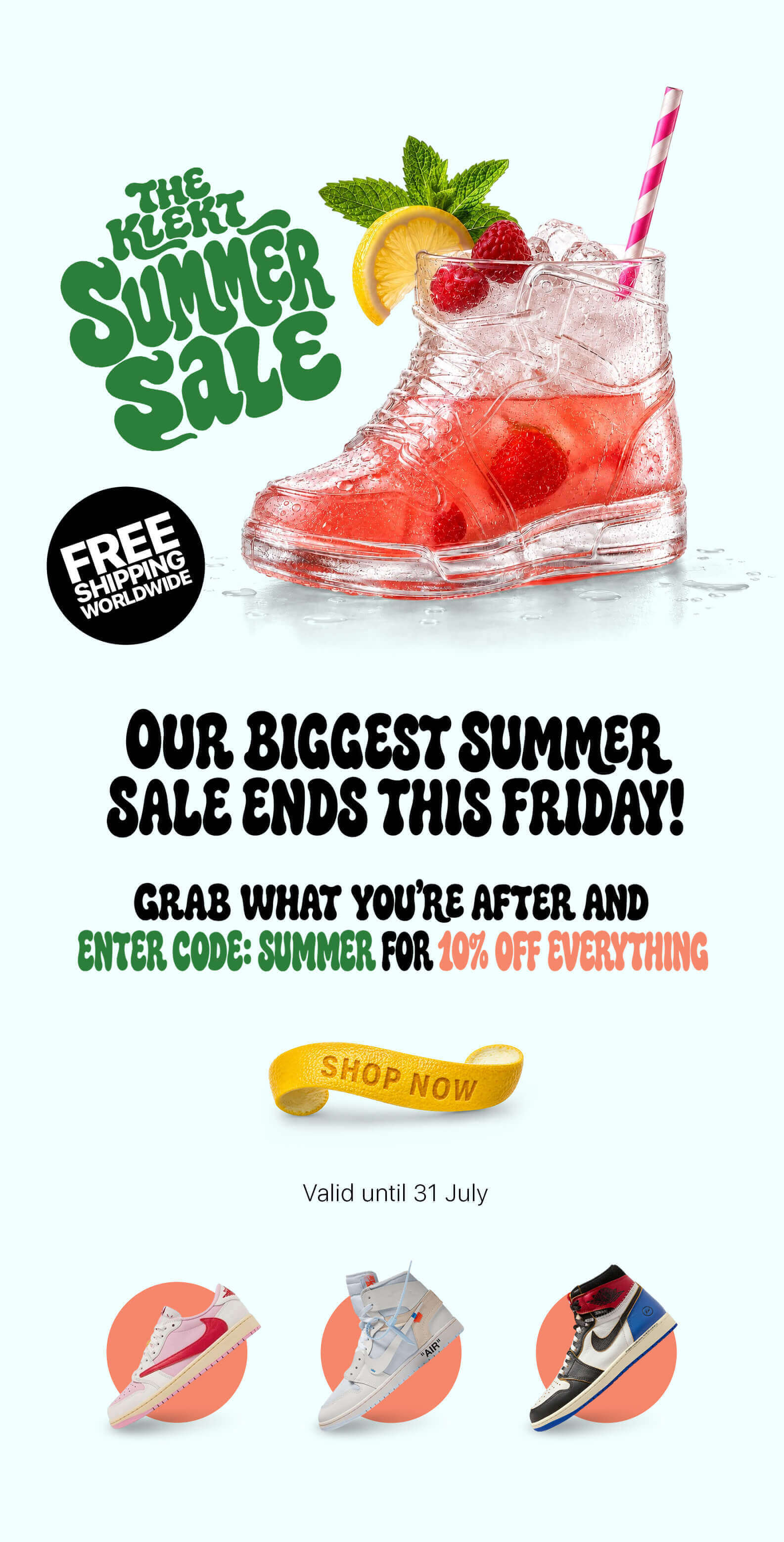 OUR BIGGEST SUMMER SALE ENDS THIS FRIDAY! GRAB WHAT YOU'RE AFTER AND ENTER CODE: SUMMER FOR 10% OFF EVERYTHING SHOP NOW