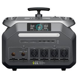 IEETek P3200 Portable Power Station, 2048Wh LiFePO4 Battery, 3200W Pure Sine Wave Output, 6400W Surge Power, 1.5H Fast Charging, 1000W Solar Input, <10ms EPS Backup, 4000+ Cycle Life, WiFi & Bluetooth App Control