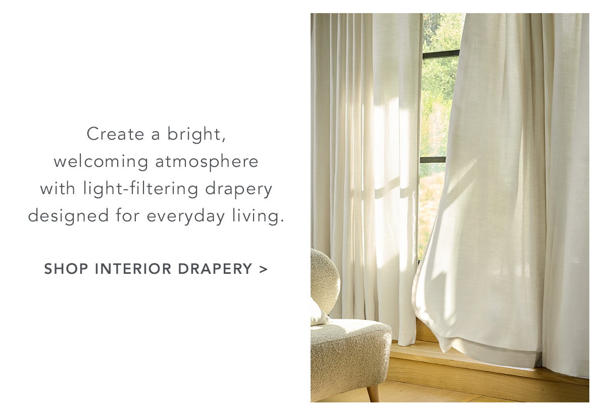 Shop Sunbrella Interiors drapery at 30% off