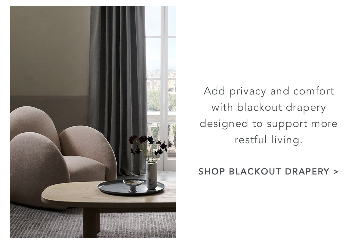 Shop Sunbrella Interiors blackout drapery at 30% off