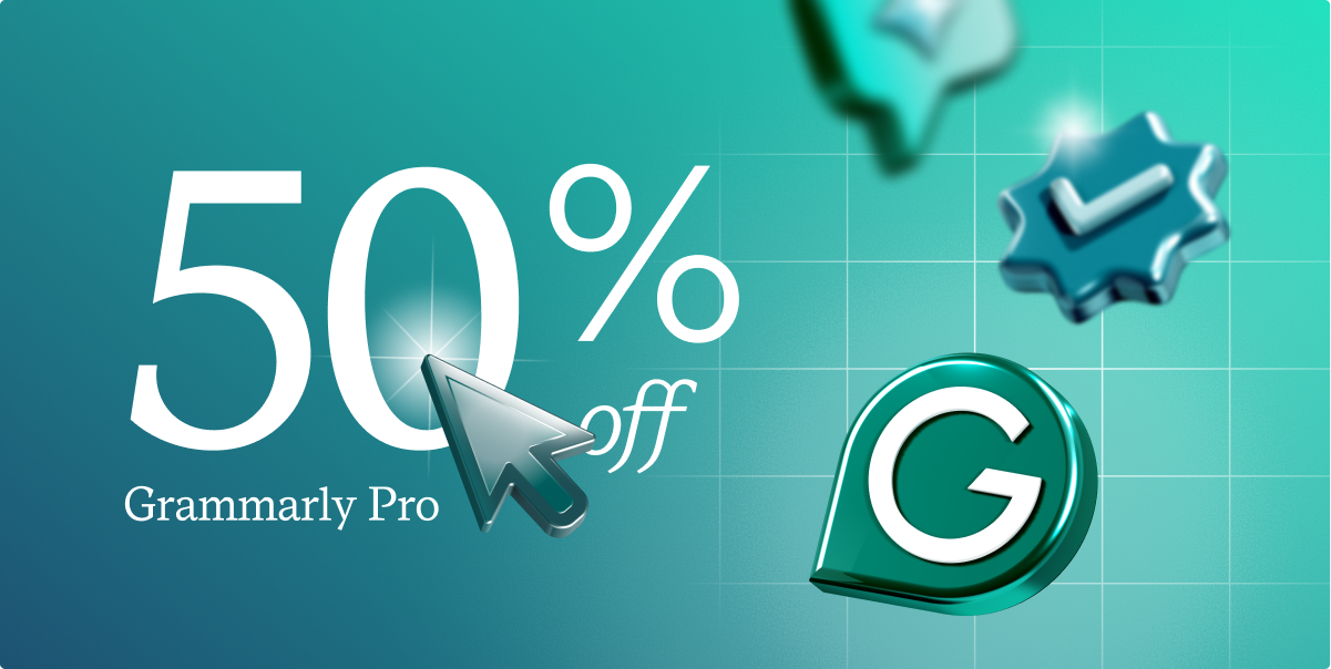50% off | Grammarly Pro