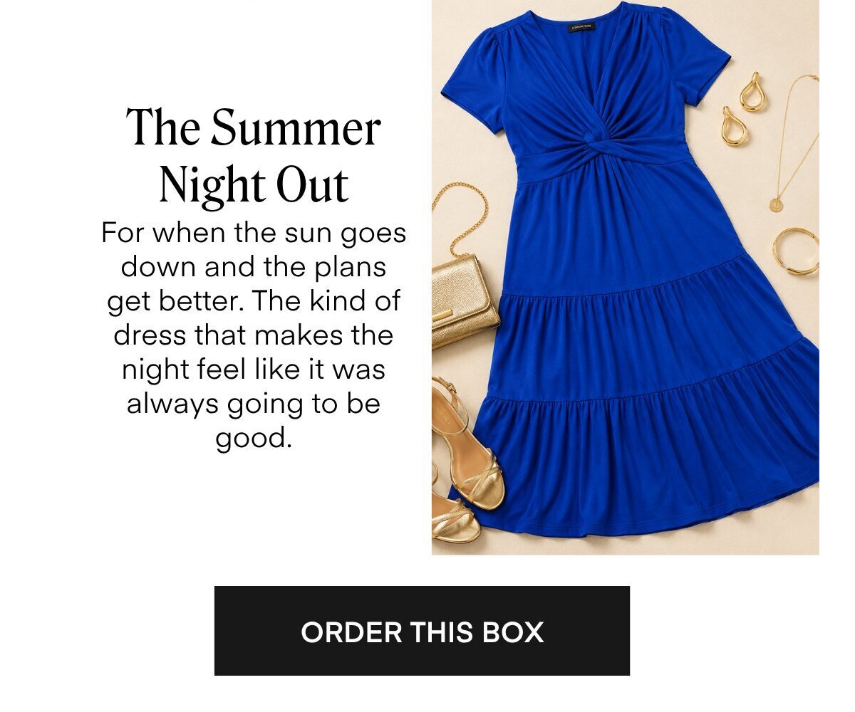 The Summer Night Out For when the sun goes down and the plans get better. The kind of dress that makes the night feel like it was always going to be good.