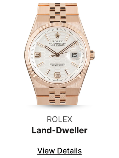 Pre-Owned Rolex Land-Dweller 36 Ref 127235 18k Everose Gold