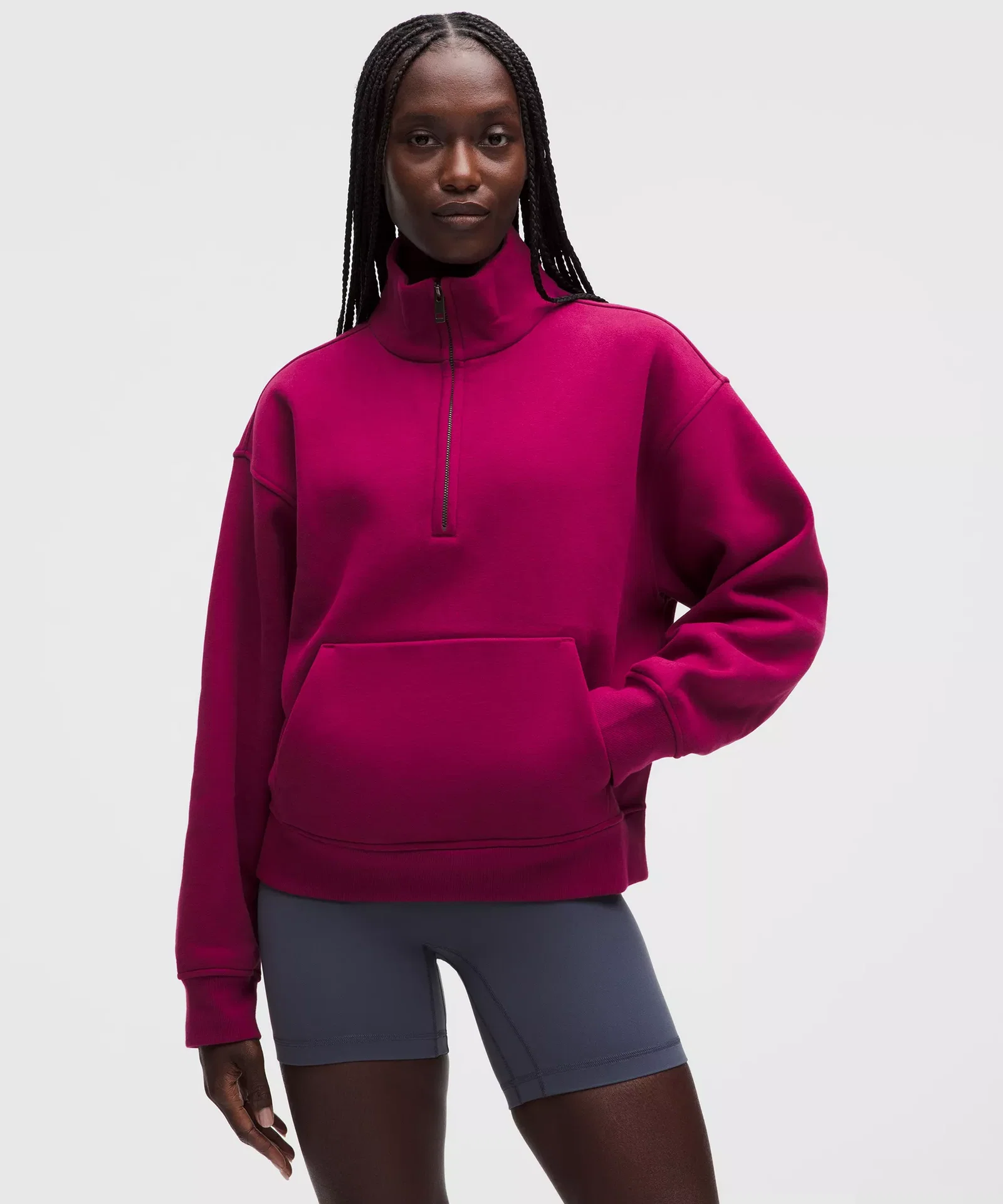 Women's Steady State SuperLoft Funnel-Neck Half Zip