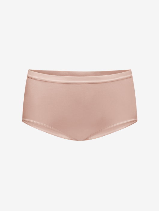 Organic Cloud Cotton Brief. Shop Rose Dust