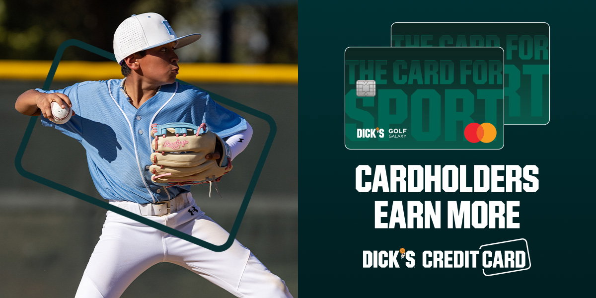Cardholders earn more. Dick's Credit Card.