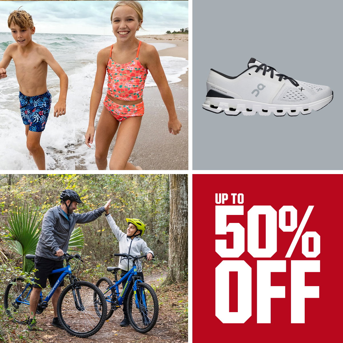 Up to 50% off.