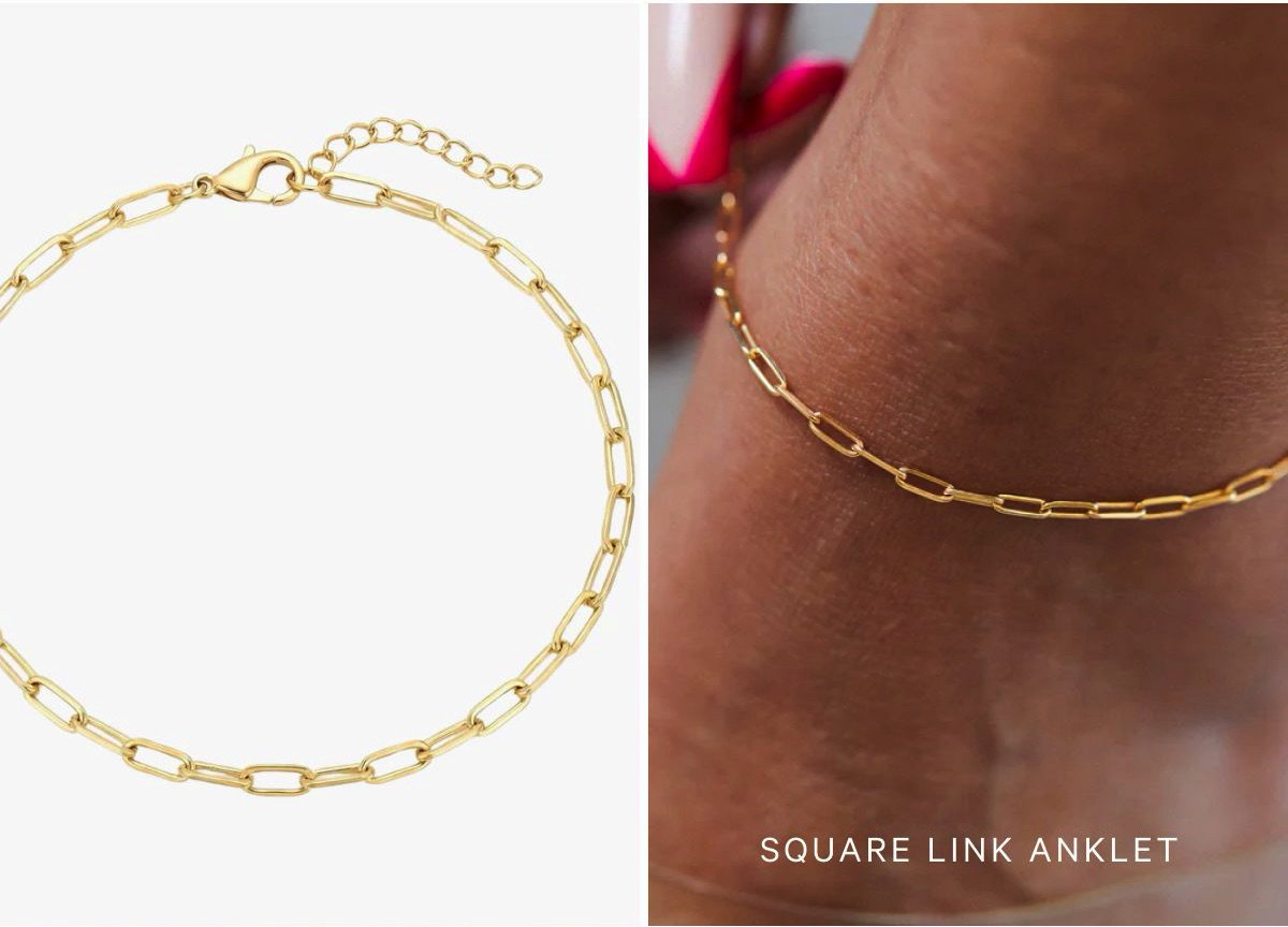 Square Link Anklet