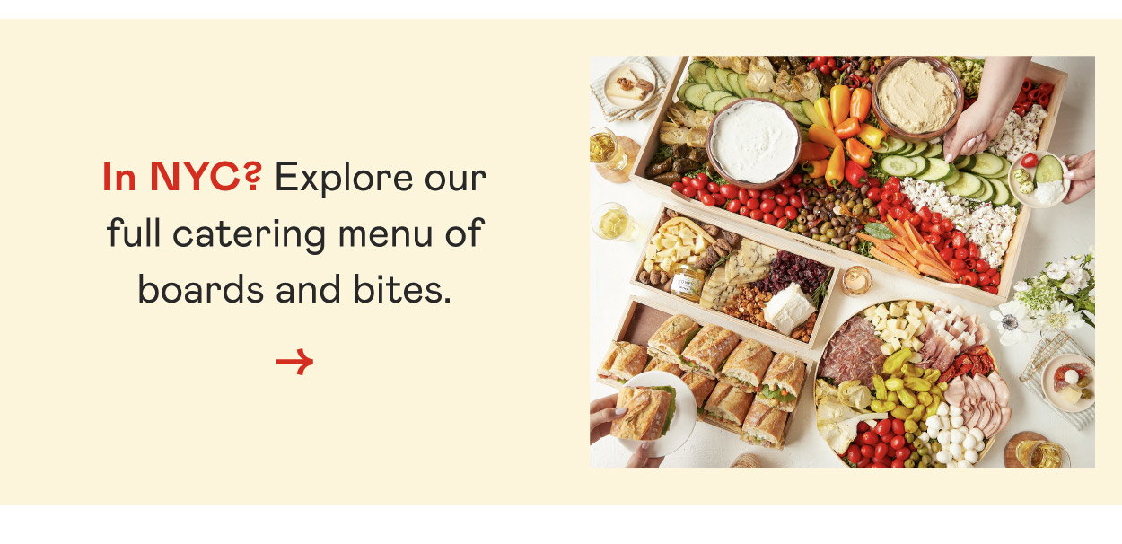 Order Boards from Murray's Catering​
