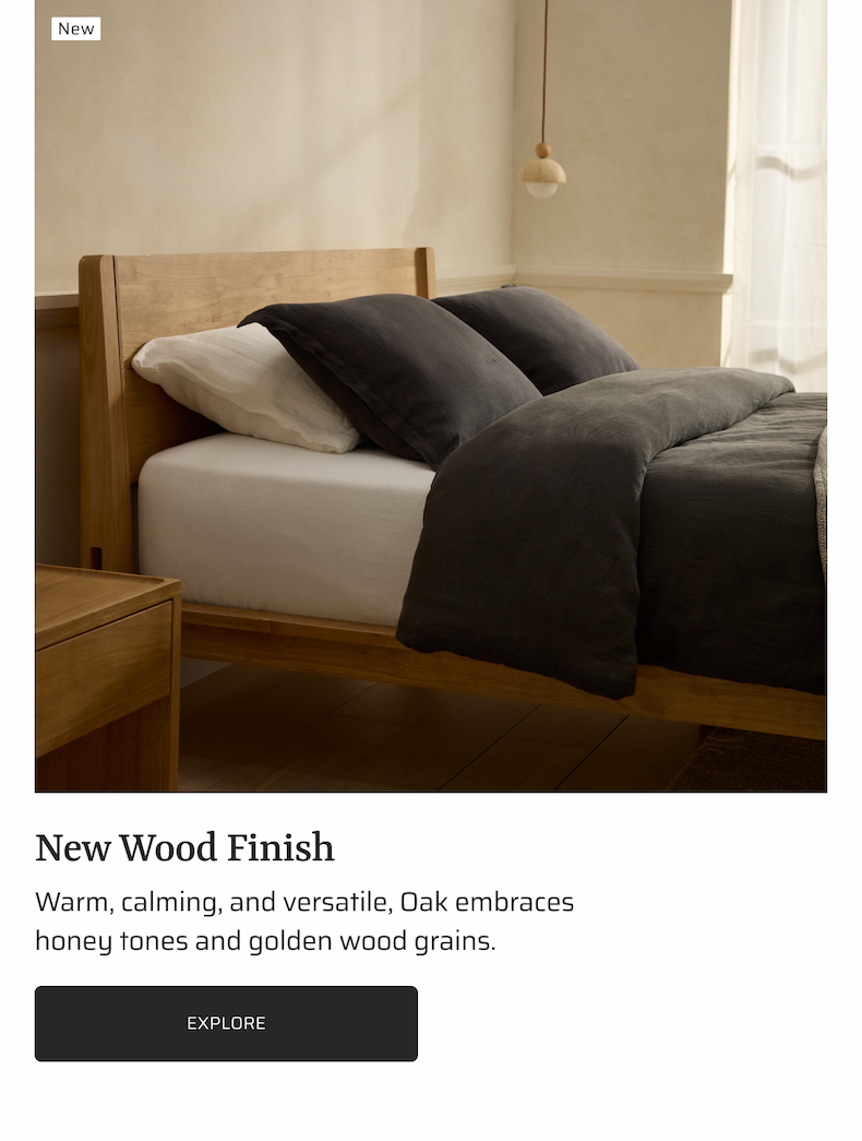 New wood finish
