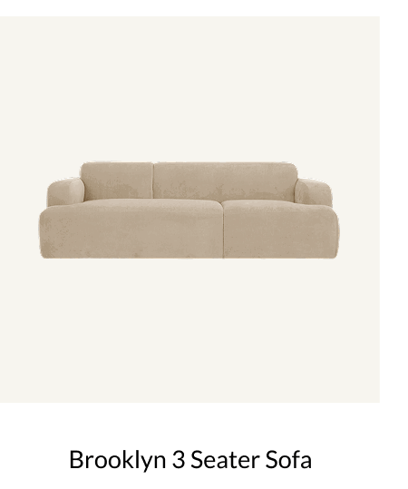 Shop Brooklyn 3 Seater Sofa