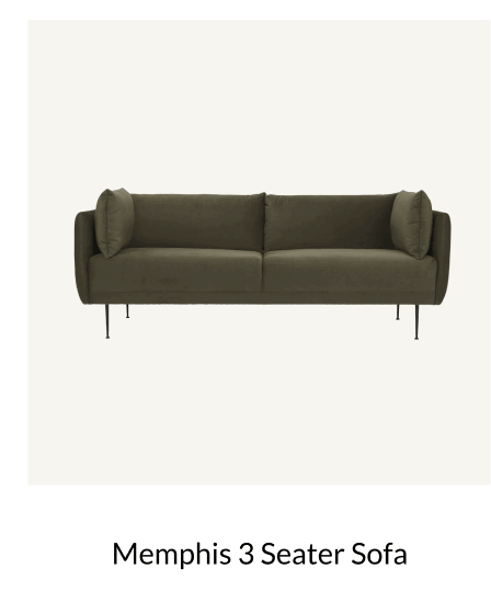 Shop Memphis 3 Seater Sofa