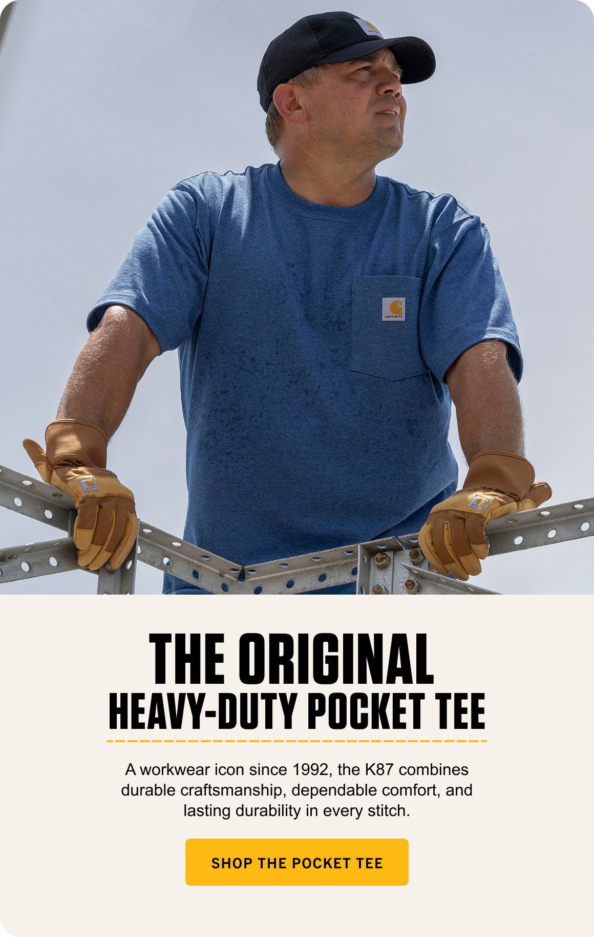 Shop the original heavy duty pocket tee