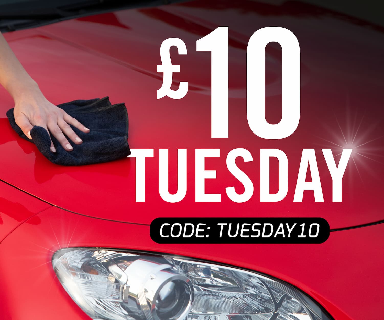 an image of a person polishing a car with a polisher