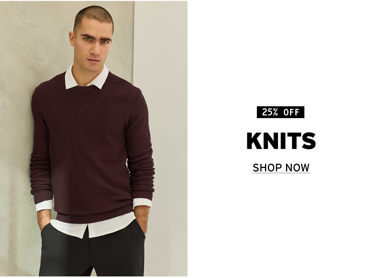 25% off Knits
