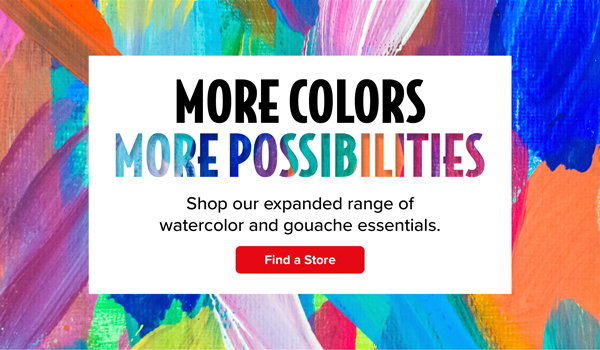 More Colors. More Possibilities! Shop our expanded range of watercolor essentials.