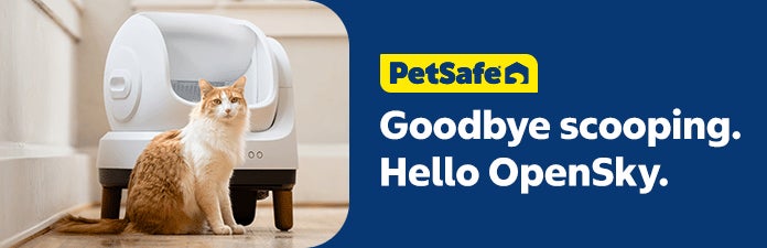 Petsafe. Goodbye scooping. Hello opensky.