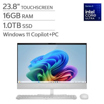 Dell All-in-One 23.8-inch Desktop with Intel Core Ultra 7 Processor