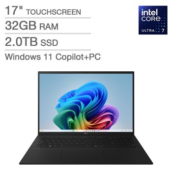 LG gram 17-inch Copilot+ Laptops