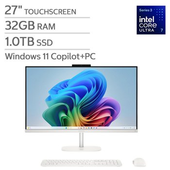 HP OmniStudio 27-inch Touchscreen All‑in‑One Desktop with Intel Core Ultra 7 Processor