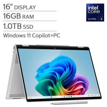 HP OmniBook 7 Flip 16-inch 2‑in‑1 Touchscreen  Laptop with Intel Core Ultra 5 Processor
