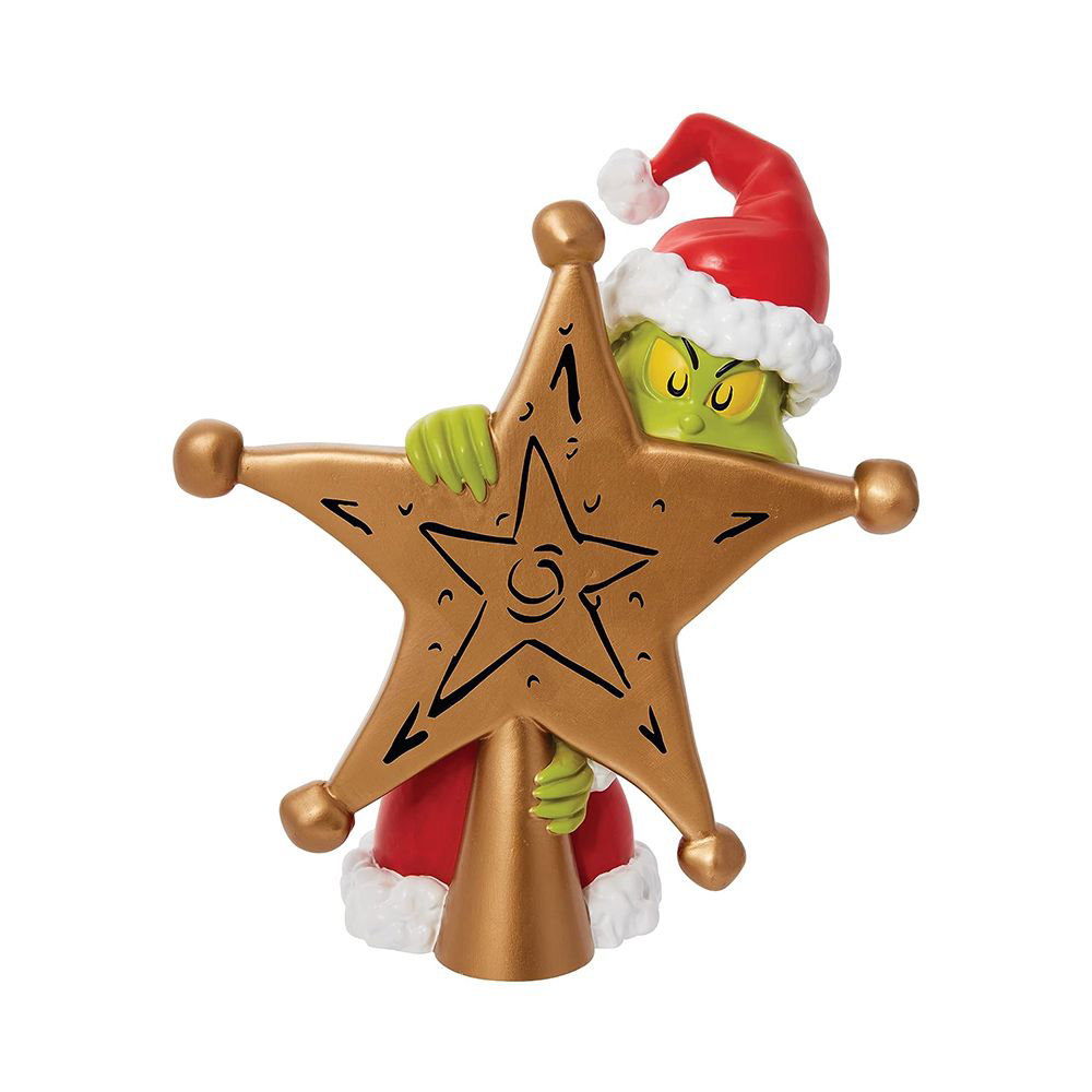 Grinch Hiding Behind Star
