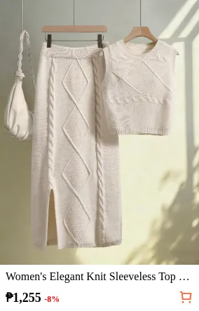 Women s Elegant Knit Sleeveless...