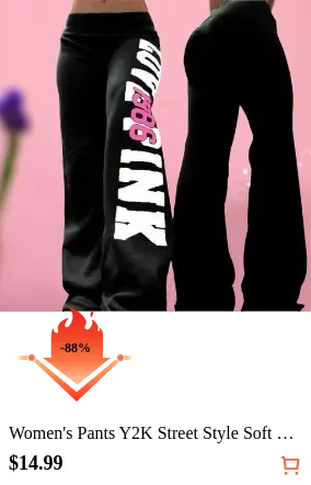 Women s Pants Y2K Street Style...