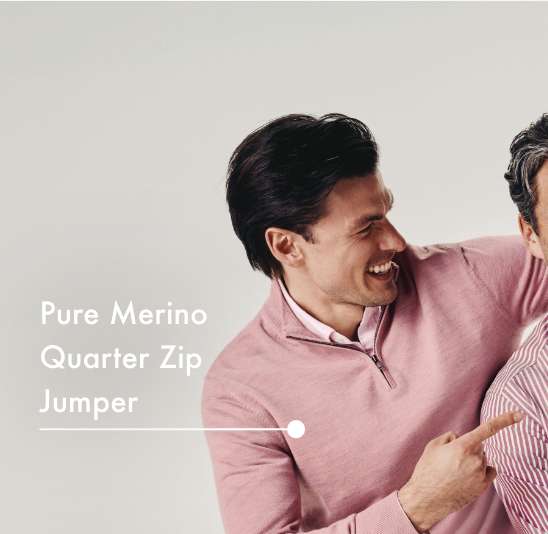 Pure Merino Zip Neck Jumper