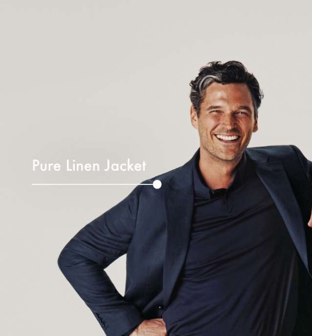 Pure Linen Jacket – Navy