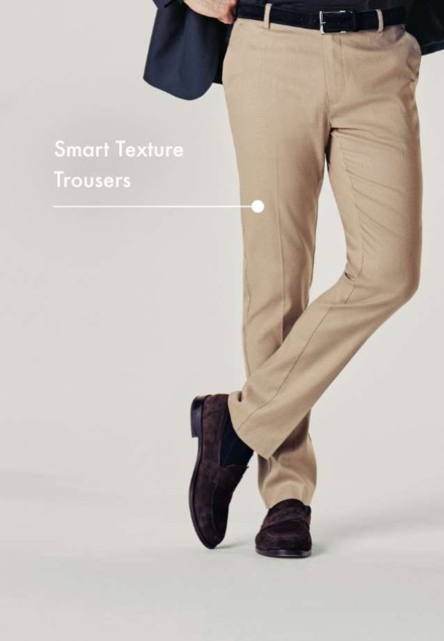 Smart Texture Trousers - Limestone